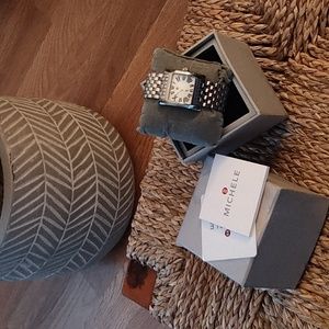 Michele silver watch